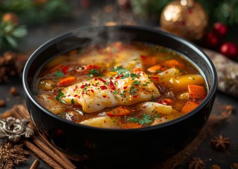 Zupa - Rybna pikantna z pulpecikami