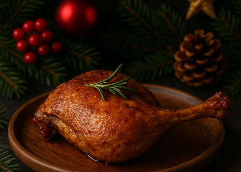 Udko pieczone z kaczki w żurawinie