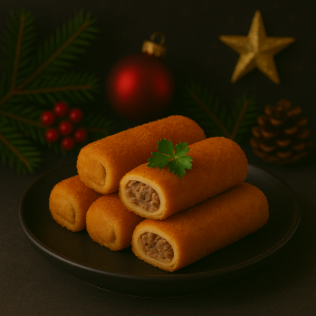 Krokiet z kapustą i pieczarkami