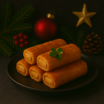 Krokiet z serem, pieczarkami