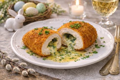 Kotlet de`vollay (ser + masło)