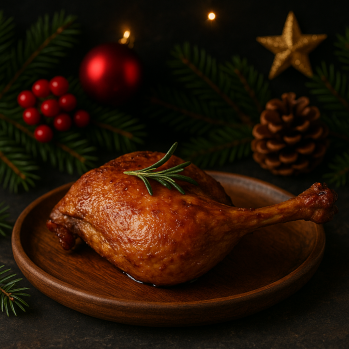 Udko pieczone z kaczki w żurawinie