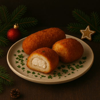 Kotlet de'vollaile z dorsza z serem i pieczarkami